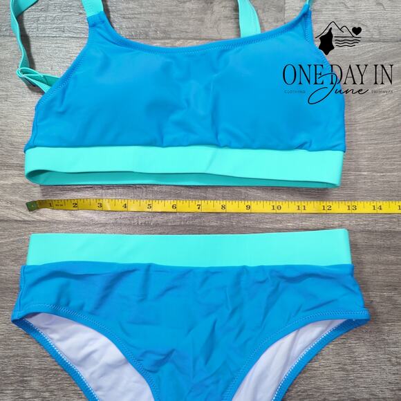 Adisputent Crop Bikini Swimsuit Size S - Picture 4 of 6